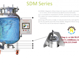 Máy khuấy từ SDM-200 dùng cho bồn 1500 lít khuấy đồng hóa dược phẩm, thực phẩm
